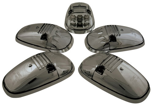 IPCW Smoked-Chrome LED Cab Lights Universal Dodge Ram-Dakota